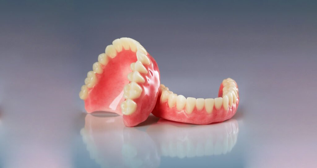 upper and lower partial dentures